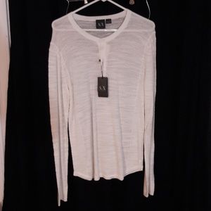 Armani exchange 3 button shirt